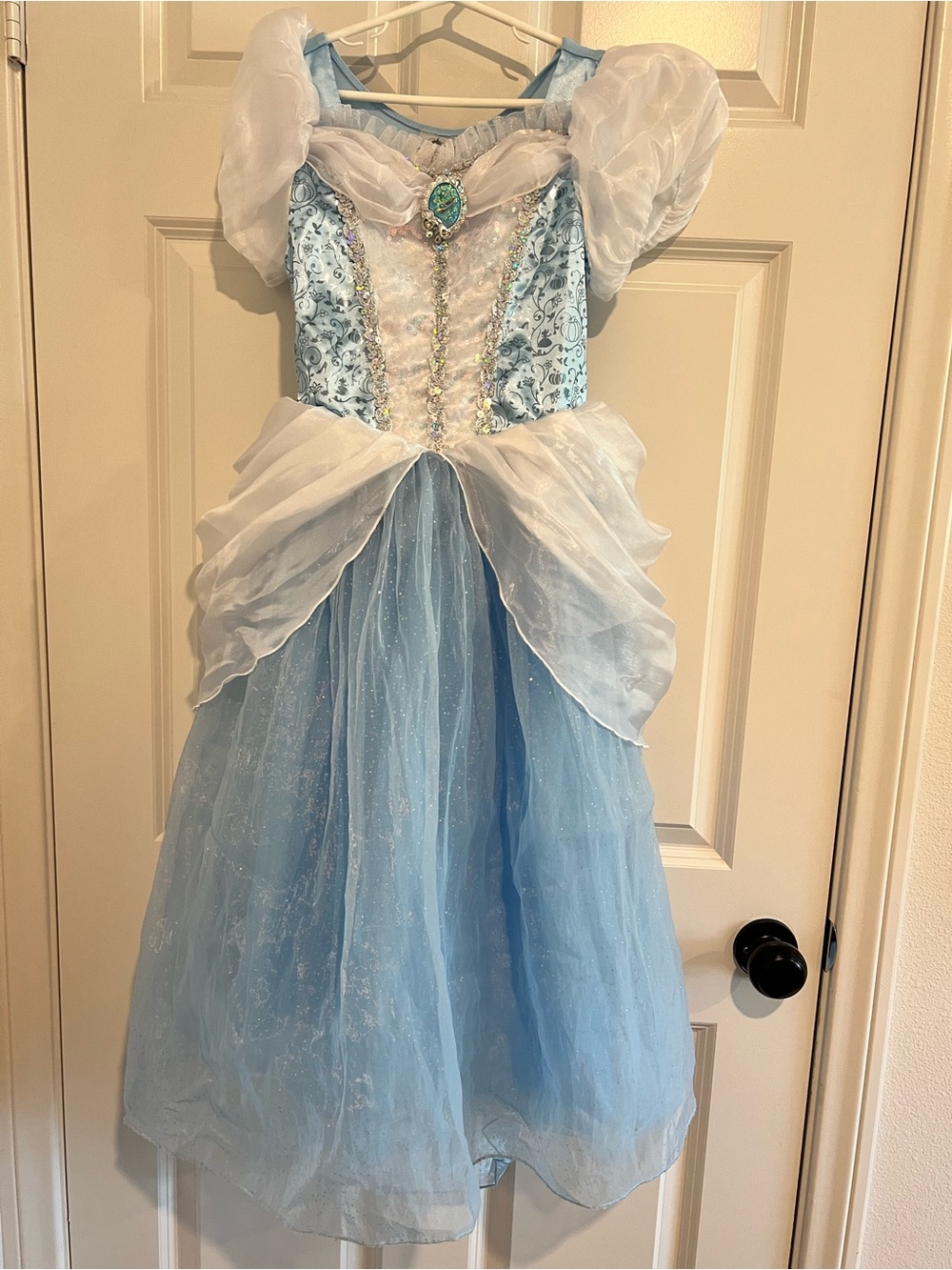 Sparkling Light Blue Princess Costume Dress for Kids